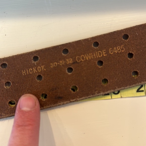 Three Hole Cowhide Belt 30-32” - Picture 7 of 9